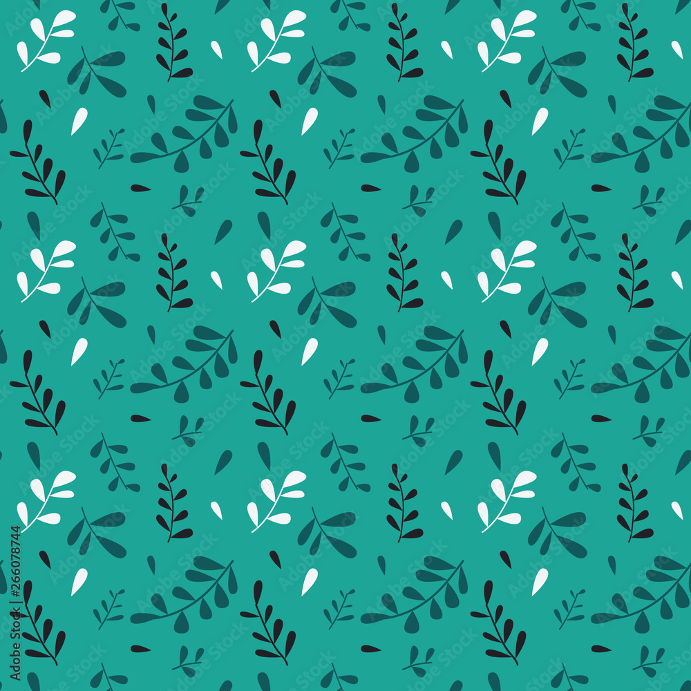 A seamless vector leaf pattern A seamless vector leaf pattern