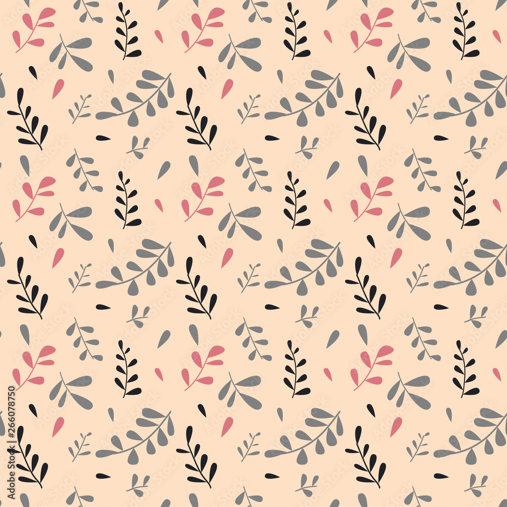 A seamless vector leaf pattern A seamless vector leaf pattern