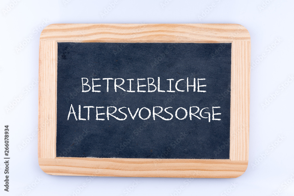 Tafel mit Betriebliche Altersvorsorge Tafel mit Betriebliche Altersvorsorge