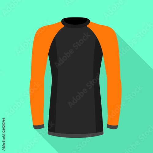 Rafting sweater icon. Flat illustration of rafting sweater vector icon for web design