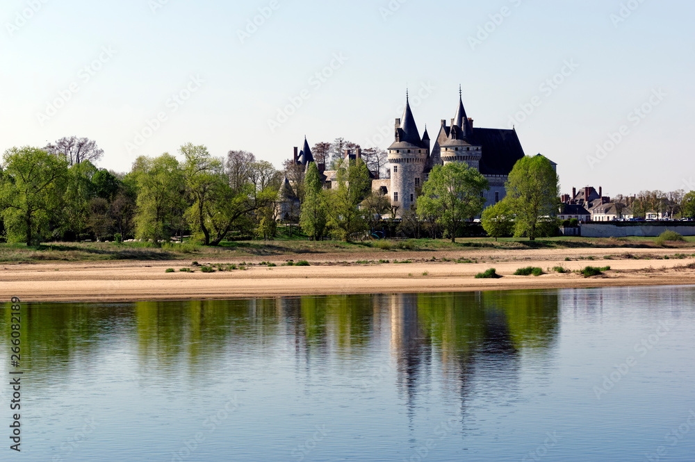 Sully sur Loire castle and Loire river