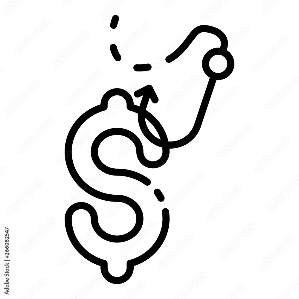 Phishing robbery icon. Outline phishing robbery vector icon for web design isolated on white background Phishing robbery icon. Outline phishing robbery vector icon for web design isolated on white background