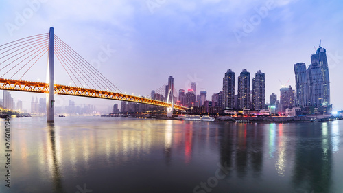 Chongqing  China  city river view