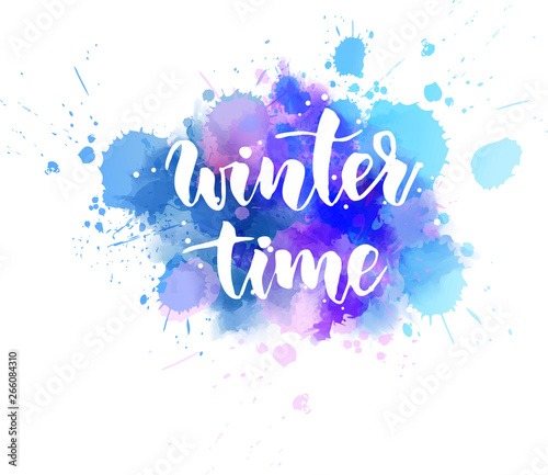 Winter time - lettering calligraphy