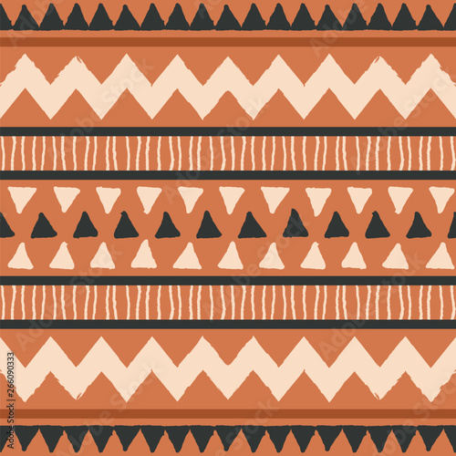 African Mudcloth Seamless Pattern