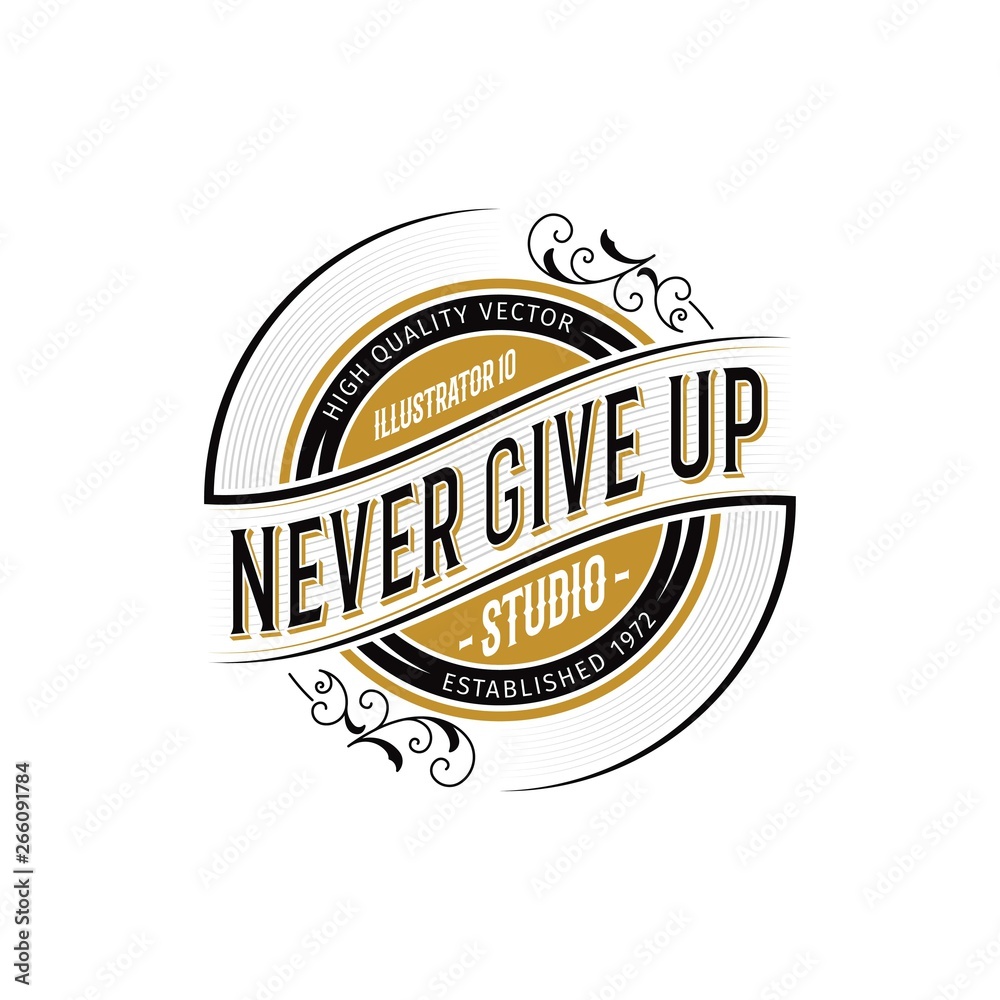 Fototapeta premium RETRO LABEL TEMPLATE