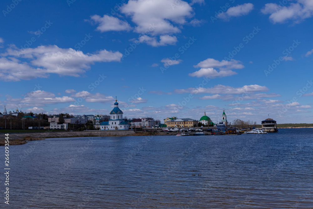 Obraz Old town of Cheboksary,shot on a clear spring day