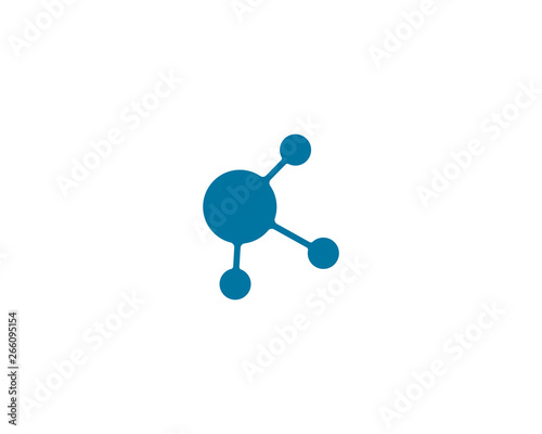 molecule logo vector icon illustration design 