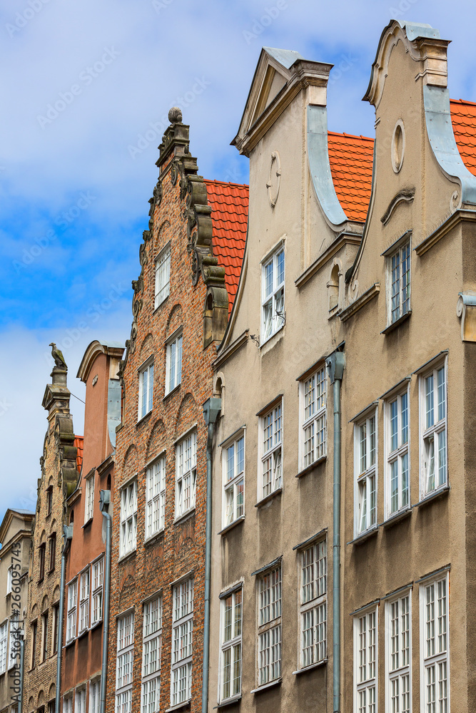 Colorful medieval townhouses on Mariacka street, Gdansk, Poland