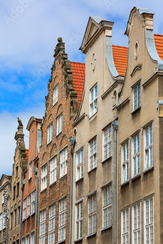 Colorful medieval townhouses on Mariacka street, Gdansk, Poland