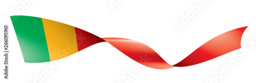 Photos Mali flag, vector illustration on a white background.