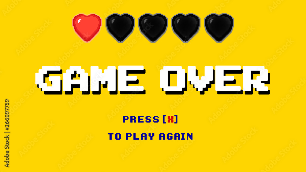 GAME OVER-PLAY AGAIN | Poster