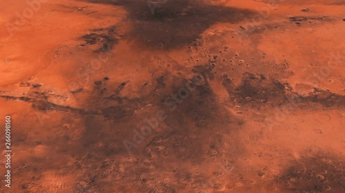 The travel of the camera on the surface of the mars in high quality.On beatiful relaxing Background.Space