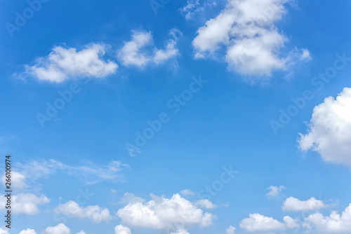 Blue sky with clouds