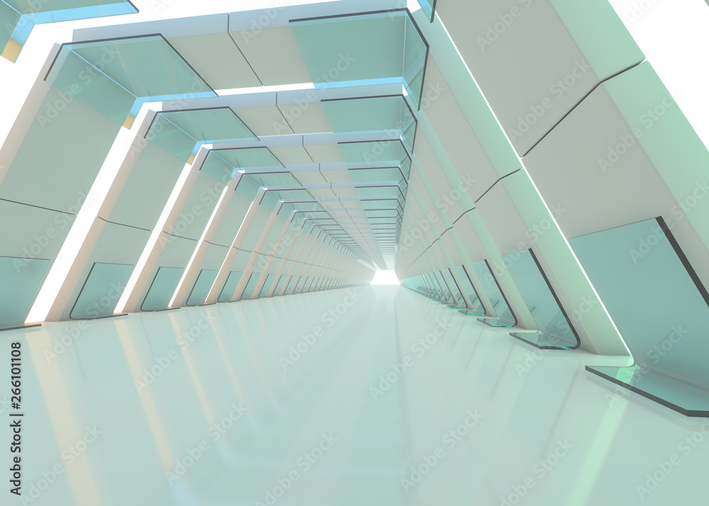 Obraz premium Abstract modern architecture background. 3D