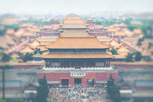 The Forbidden City, Beijing, China. Selective Focus.