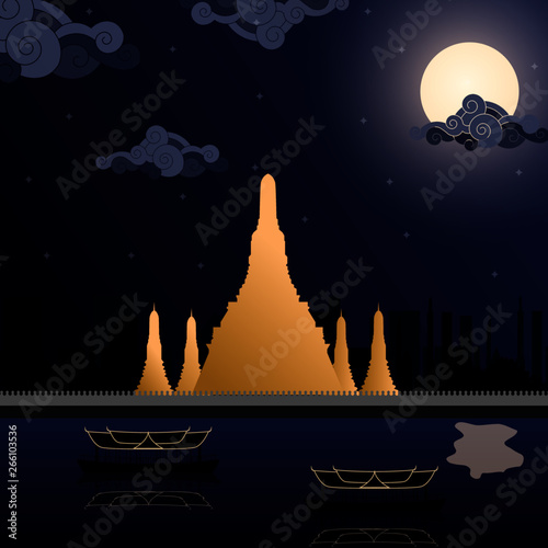 night in bankok thailand palace