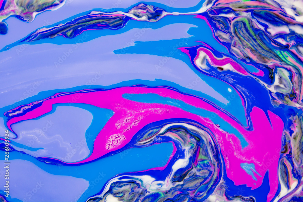 Beautiful abstract painting is a painting technique Ebru .Turkish Ebru style on the water with acrylic paints wring wave.Stylish combination of luxury.Contemporary art marble liquid texture  
