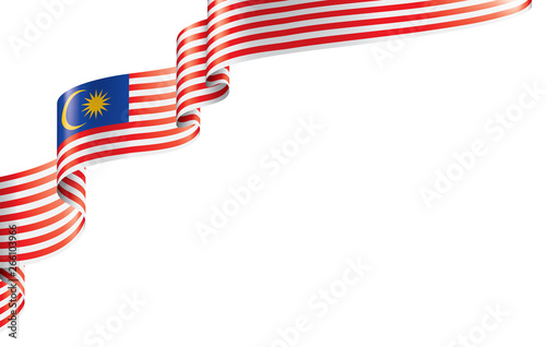 Malaysia flag, vector illustration on a white background.