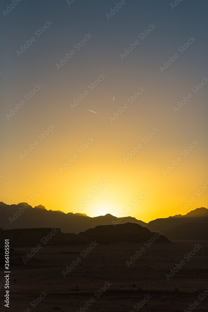 Landscapes Wadi Rum Desert in Jordan sand stone