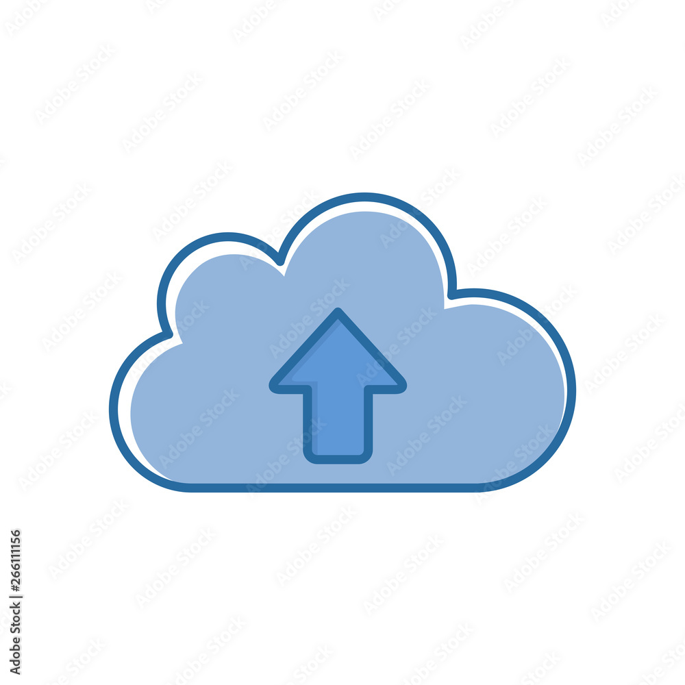 Simple Flat minimalist Cloud Computing icon Simple Flat minimalist Cloud Computing icon