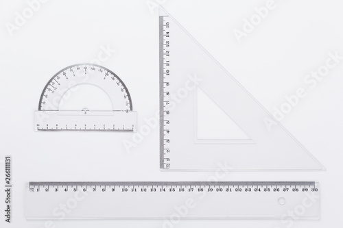 ruler metric at white background