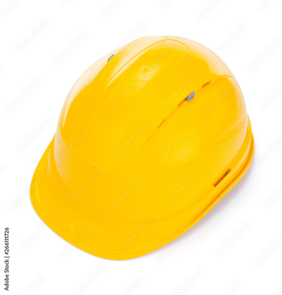 Fototapeta premium construction helmet on white background