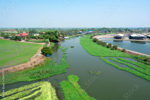 Canal side villages in Thailand that are primarily agricultural workers © sritakoset