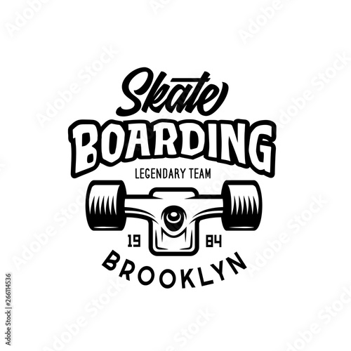 Skateboarding t-shirt design. Vector vintage illustration.