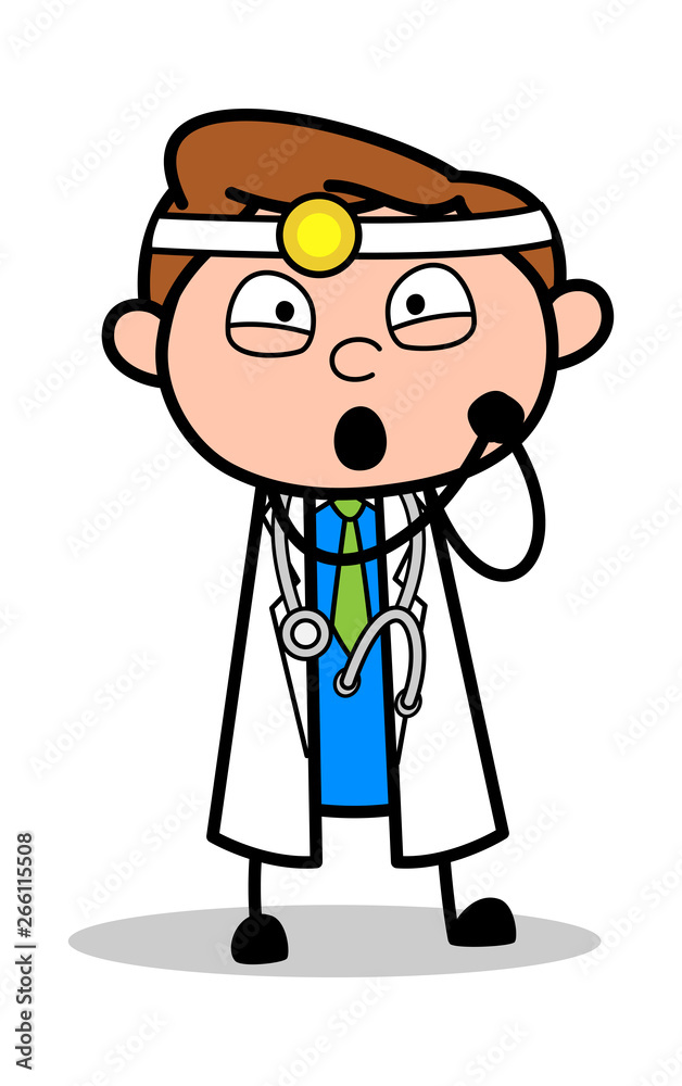 Lovely Expression - Professional Cartoon Doctor Vector Illustration Lovely Expression - Professional Cartoon Doctor Vector Illustration