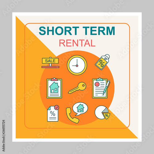 Short term rental social media posts mockup