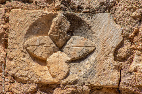 fachadas talladas en maderuelo, segovia photo