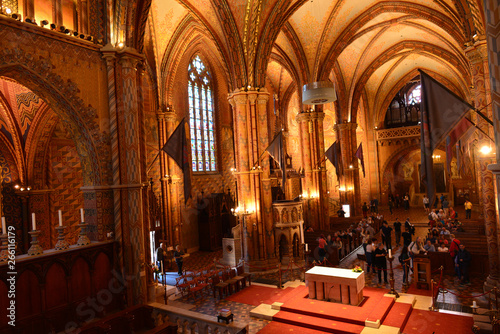 Innenansicht Matthiaskirche  Budapest 