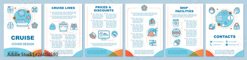 Cruise brochure template layout