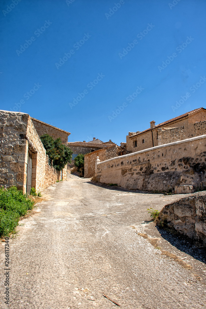casas y calles de Maderuelo, Segovia