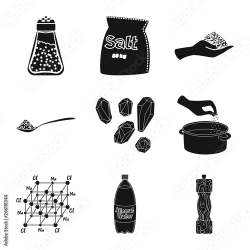 Isolated object of natural and baking   icon. Collection of natural and food vector icon for stock.
