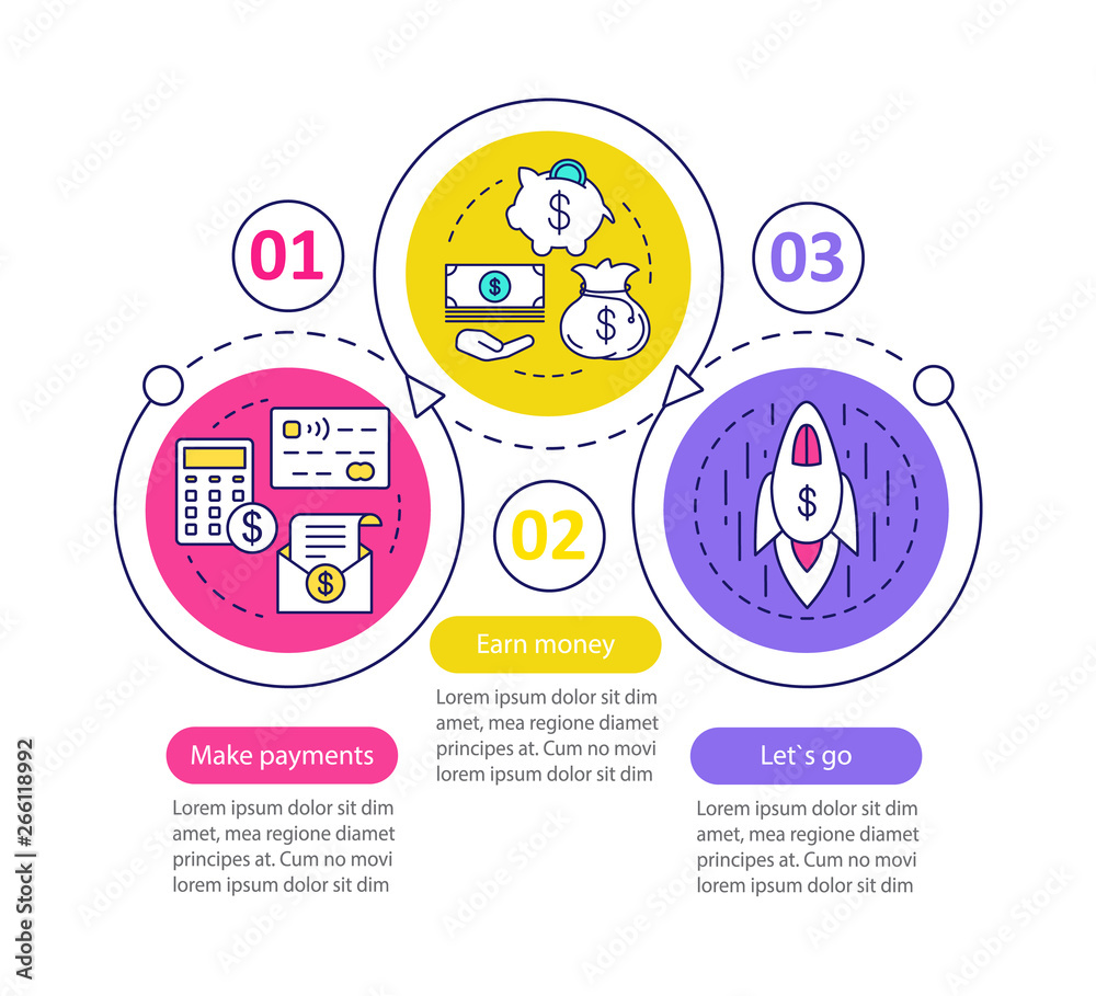 Business development vector infographic template Business development vector infographic template