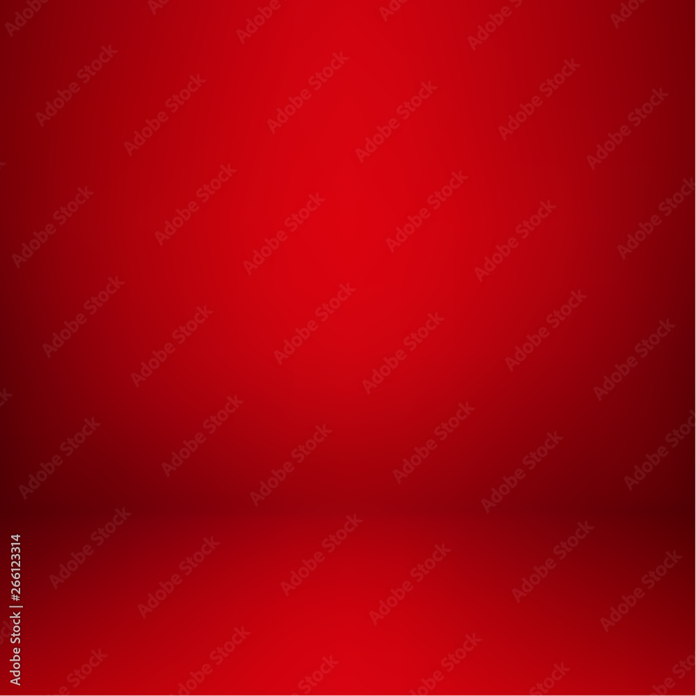 Empty red studio room interior. Clean workshop for photography or presentation. Vector illustration Empty red studio room interior. Clean workshop for photography or presentation. Vector illustration