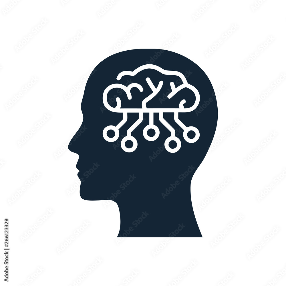 digital human head, brain, technology, head, memory, creative technology mind, artificial intelligence icon digital human head, brain, technology, head, memory, creative technology mind, artificial intelligence icon
