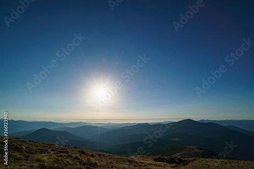 Landscape of Mount Petros - Chornohora of the Ukrainian Carpathian Mountains