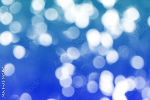 Abstract blue bokeh, Christmas and new year theme background
