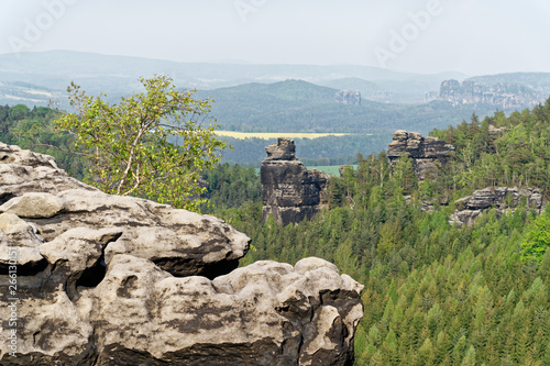 Elbe Sandstone Mountains - view from 