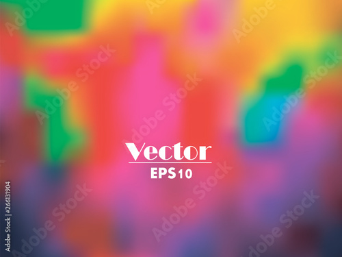 Vector vivid rainbow gradient abstract Holly celebration background