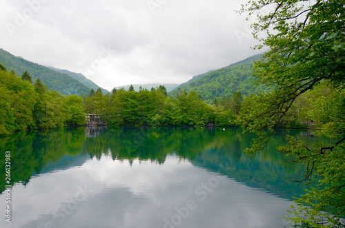 Blue Lake in Kabardino-Balkaria  Caucasus  Russia.