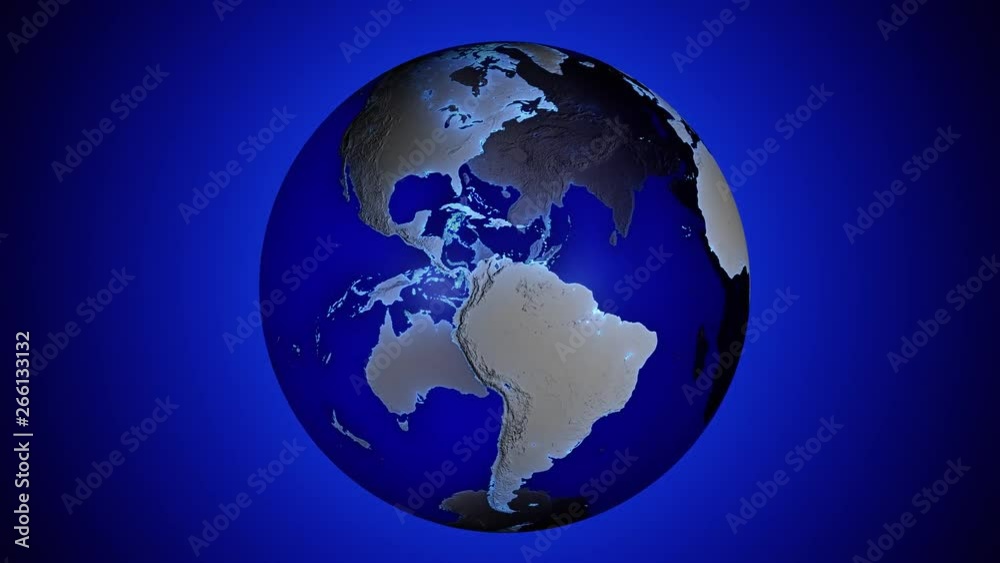 Blue transparent 3d animated earth showing the borders of the country Gabon and the capital Libreville in 4K resolution at daytime Blue transparent 3d animated earth showing the borders of the country Gabon and the capital Libreville in 4K resolution at daytime