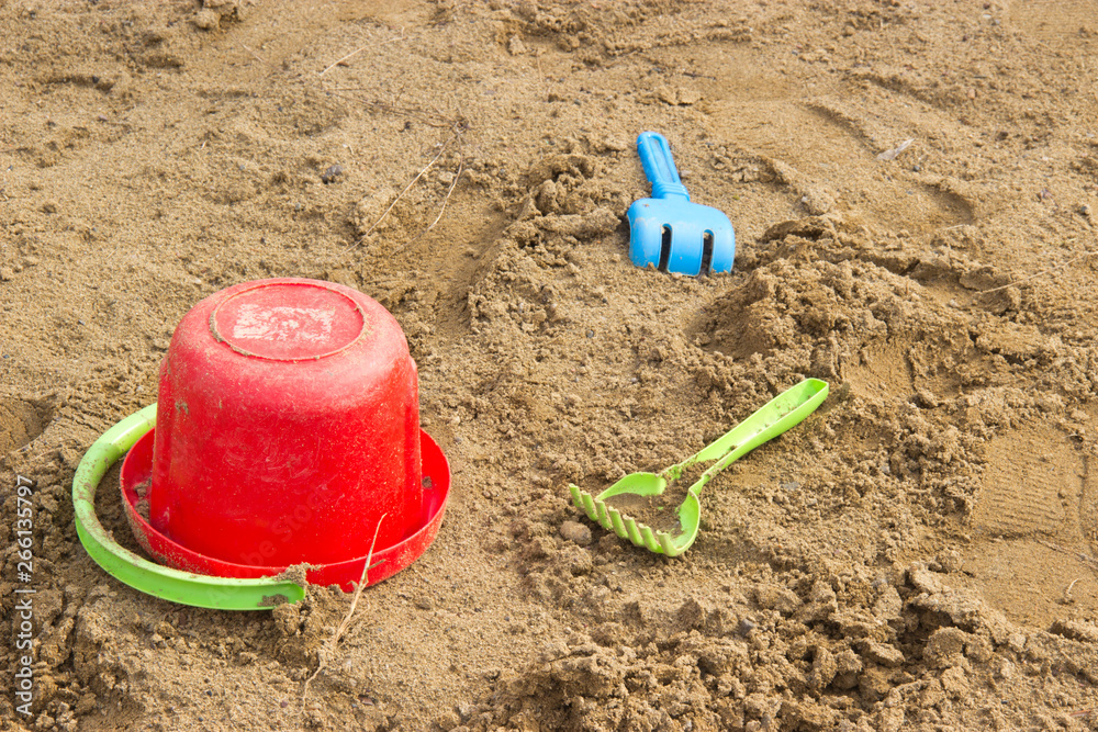 abandoned in the sandbox children's toys abandoned in the sandbox children's toys