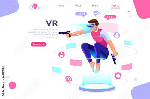 Visual images, virtual experience view. Cyberspace, flat multimedia work concept. Can use for web banner, infographics, hero images. Flat isometric vector illustration.