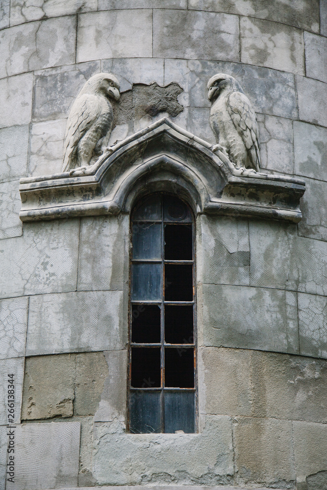 old window of church