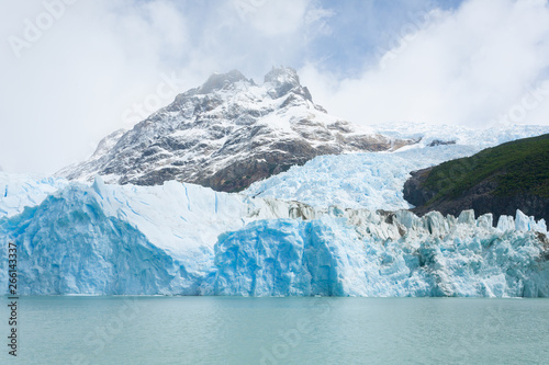 Spegazzini Glacier view from Argentino lake, Patagonia landscape, Argentina © elleonzebon
