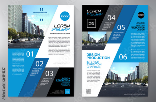 Business brochure flyer design a4 template.